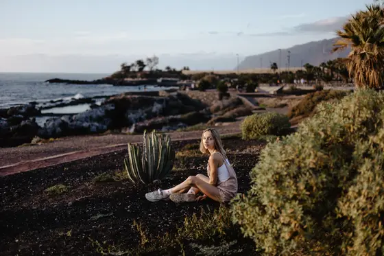 Family photography Tenerife natural pools volcanic rocks ocean portrait session