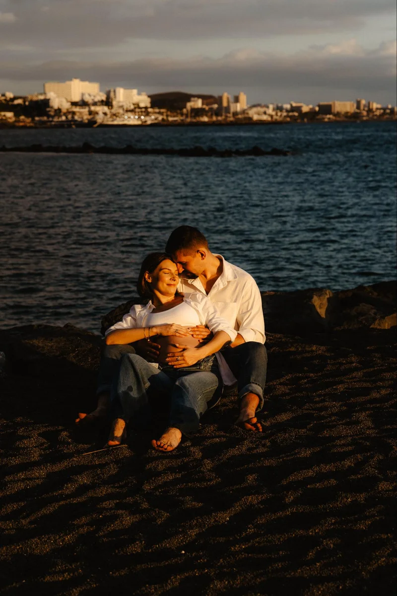 Natural maternity photo session in Tenerife - frame 31