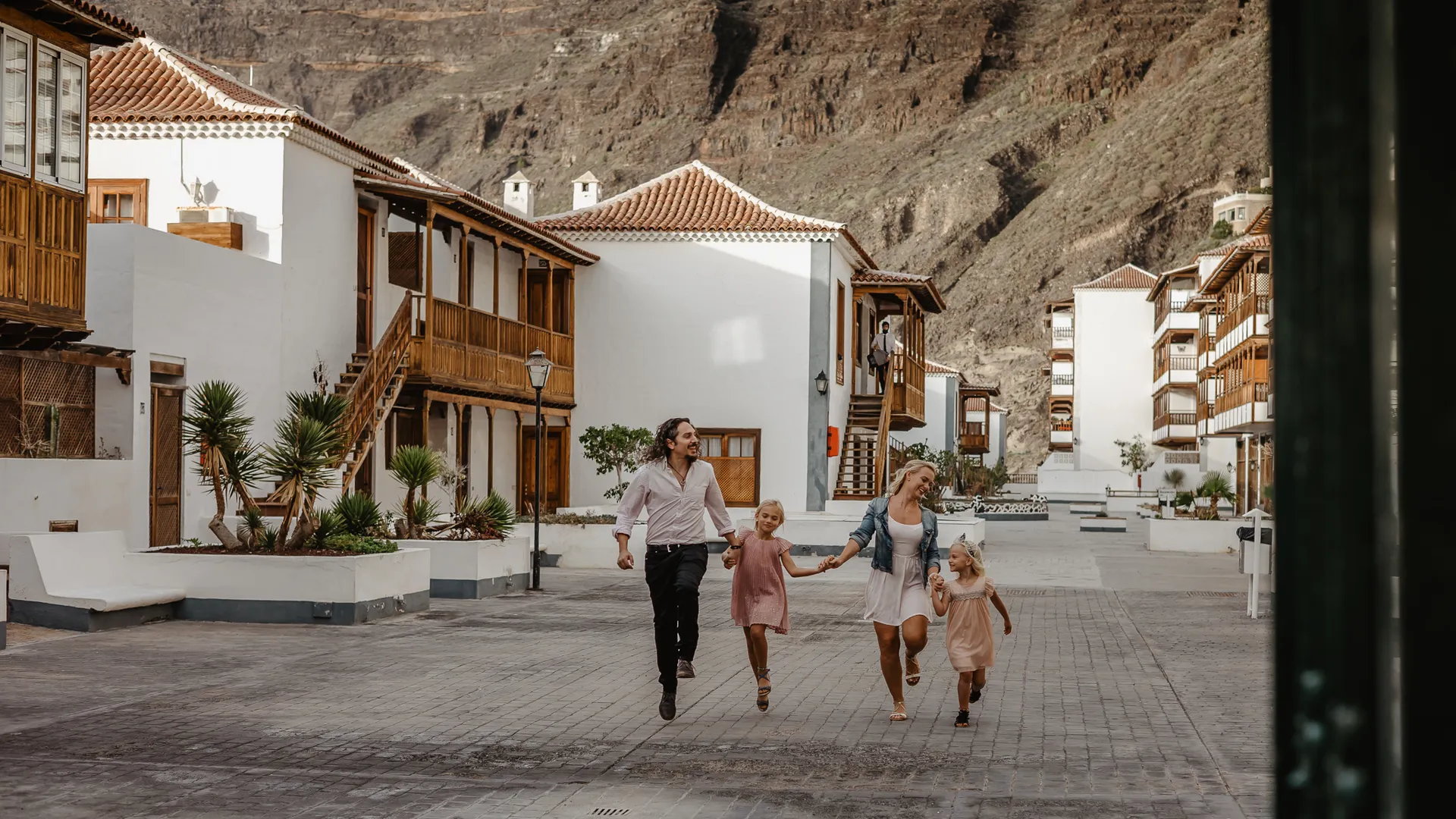 Family session at Los Gigantes cliffs Tenerife
