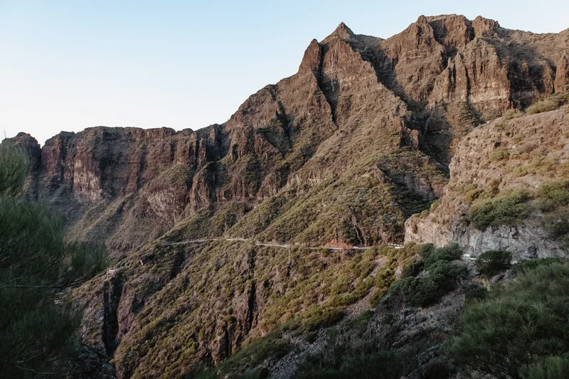 Masca Tenerife wedding dramatic volcanic canyon walls with traditional mountain vegetation