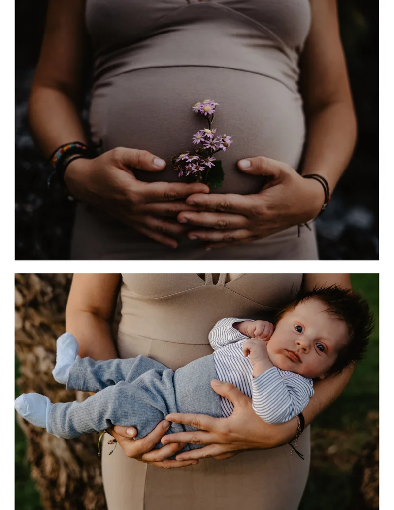 Outdoor newborn session - Photo 21