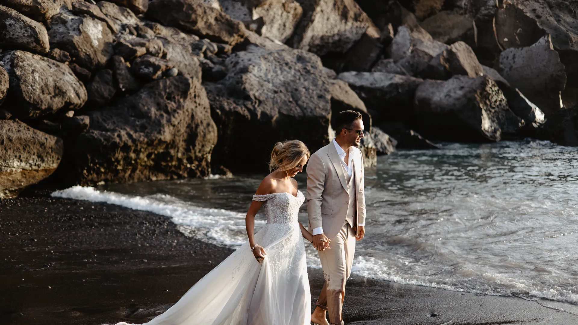 Wedding Photoshoot in Playa Paraiso, Tenerife
