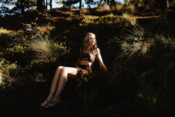 Romantic couples photography in Tenerife with Teide volcanic landscape in frame 13
