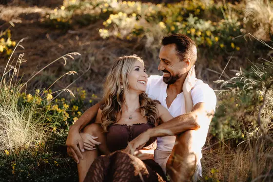 Romantic couples photography in Tenerife with Teide volcanic landscape in frame 18