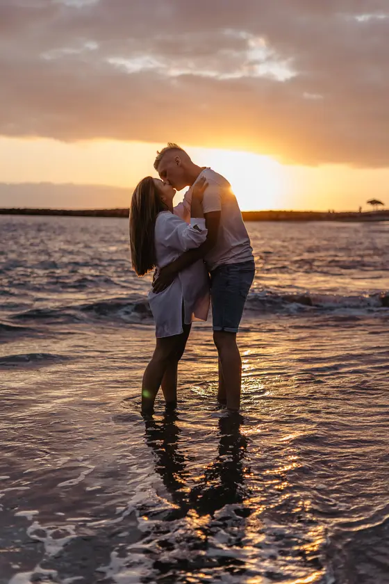 Sunset Maternity Beach Multiple Looks Photo Session #14
