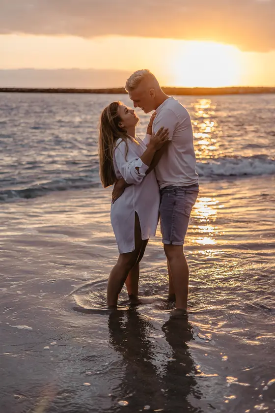Sunset Maternity Beach Multiple Looks Photo Session #15